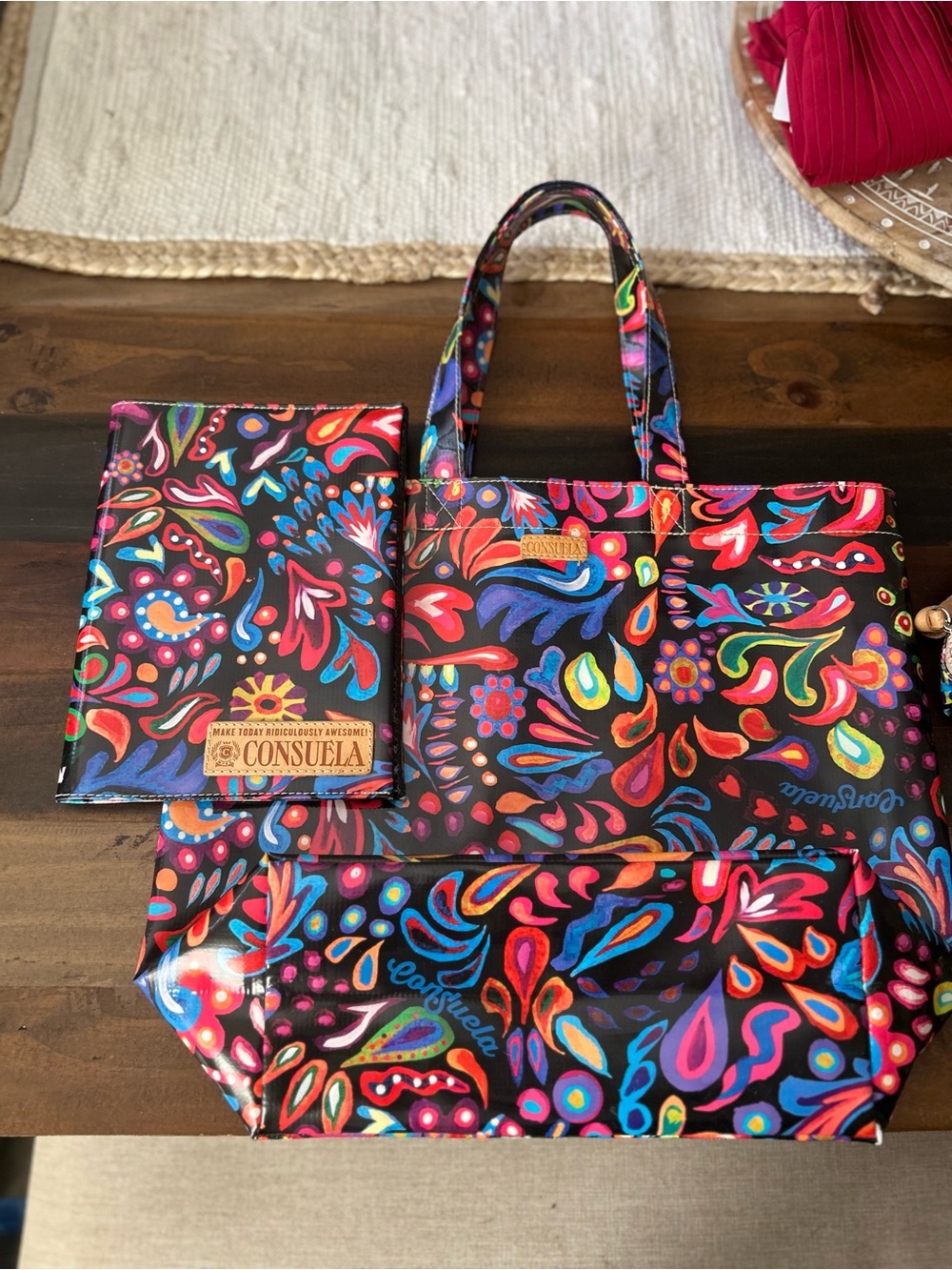 CONSUELA Tote, Wallet, Done Make Up Bag & Book Cover Set - Picture 14 of 16